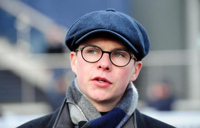 Joseph O’Brien, trainer of Sir Erec, who was fatally injured in the Triumph Hurdle at Cheltenham