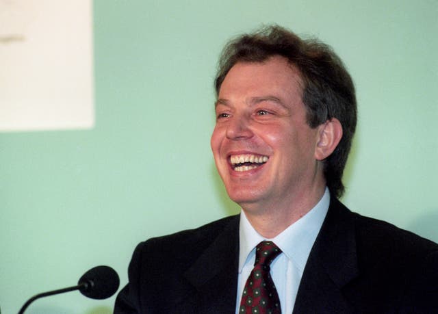 Labour leader Tony Blair during his 1995 bid to scrap Clause Four (Sean Dempsey/PA)