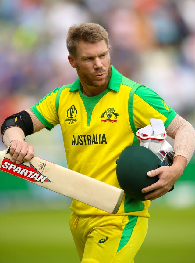 David Warner hit three fours and one six in his 34 for the Finch XI in Australia's second intra-squad match