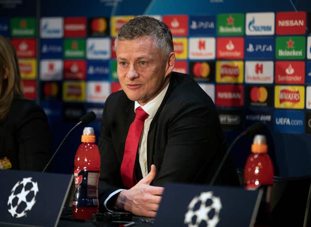 Ole Gunnar Solskjaer during faces the media ahead of Manchester United's meeting with Barcelona