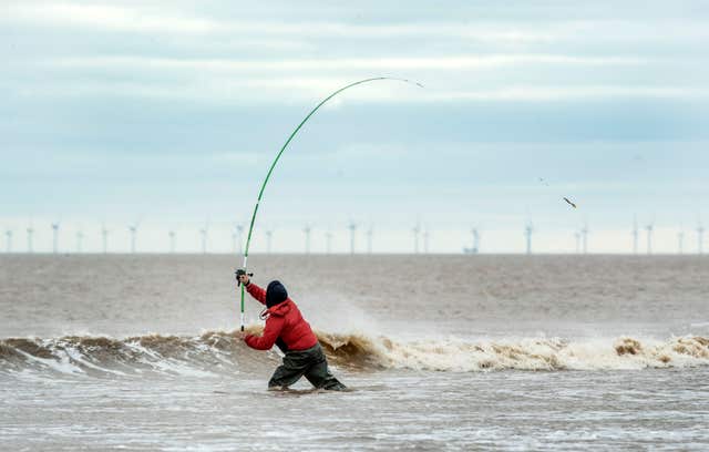 Angling is permitted from Wednesday