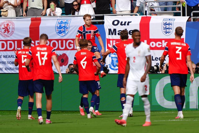Andreas Schjelderup celebrates