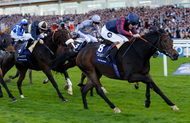 The Tin Man winning the British Champions Sprint in 2016