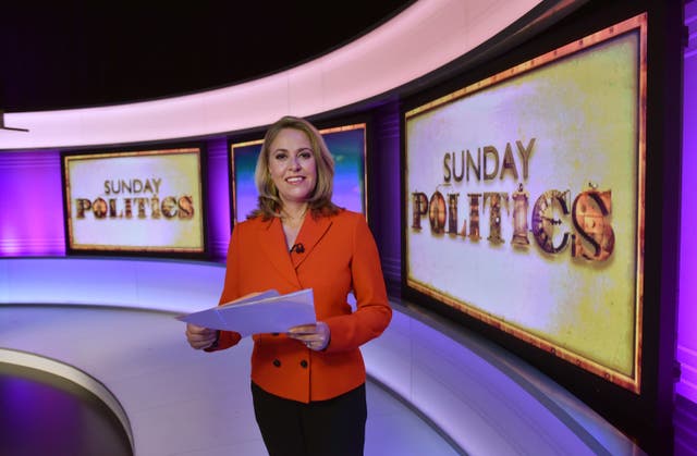 Sarah Smith presenting Sunday Politics (Jeff Overs/BBC)