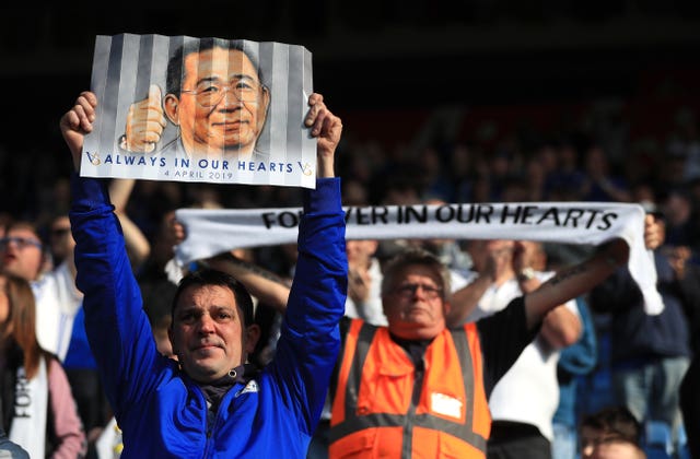 Leicester fans pay tribute to late chairman Vichai Srivaddhanaprabha ahead of what would have been his 61st birthday