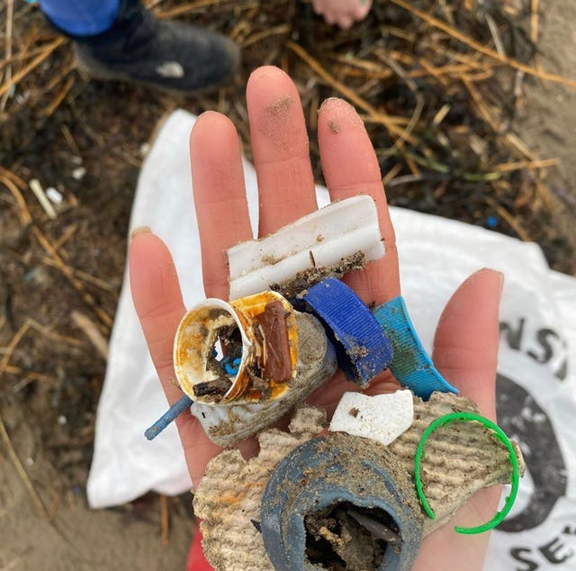 A combination of sewage overflows and coastal winds could be sending billions of airborne microplastic particles into the world’s coastal towns and cities (Laura Sanderson/PA)