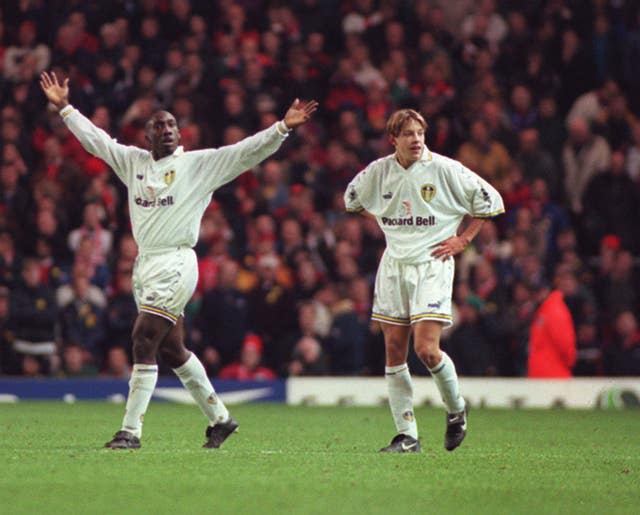 Alan Smith (right) made his debut as an unknown at Anfield in 1998 and scored with his first touch
