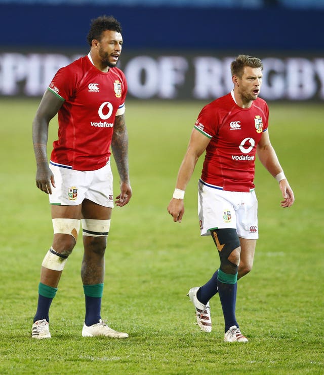 Courtney Lawes and Dan Biggar