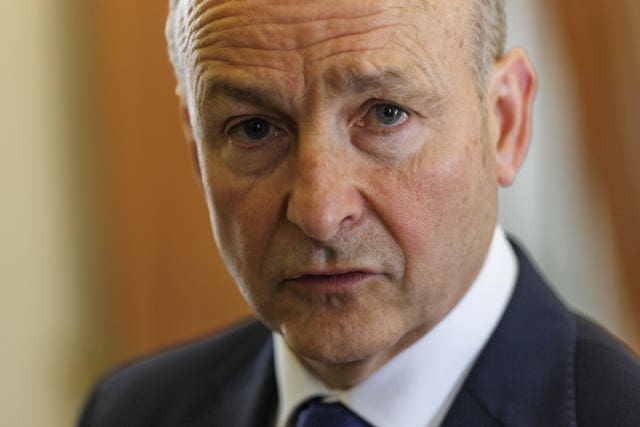 Taoiseach Micheal Martin in close-up