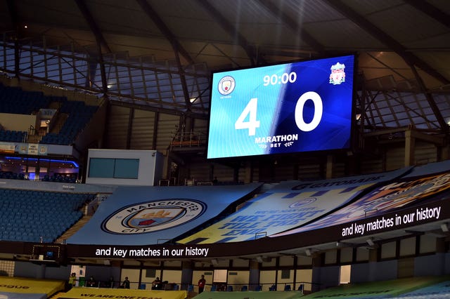 Liverpool's first match as newly-crowned Premier League champions was a 4-0 defeat at rivals Manchester City