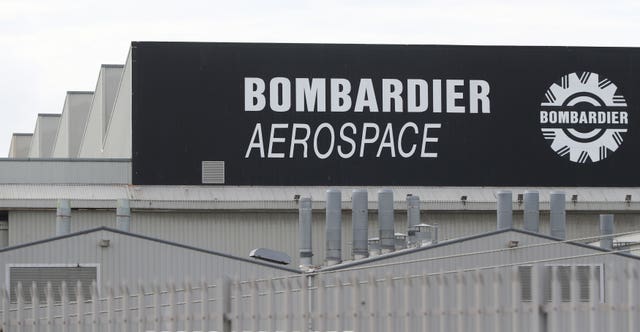 The Bombardier Aerospace plant in Belfast. (Niall Carson/PA)