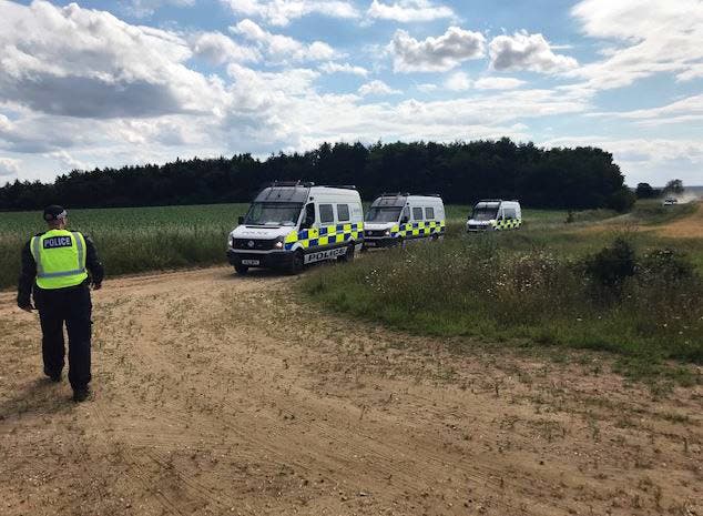 Illegal rave in Norfolk