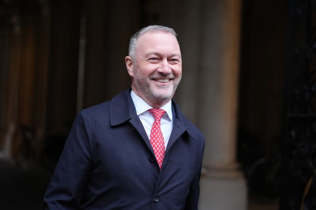 Secretary of State for Housing, Communities and Local Government Steve Reed arriving for a Cabinet meeting in Downing Street