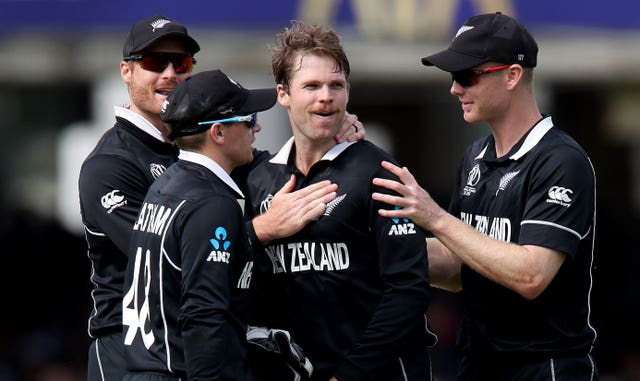 Lockie Ferguson, second right, was the second highest wicket-taker at the World Cup (Nick Potts/PA)