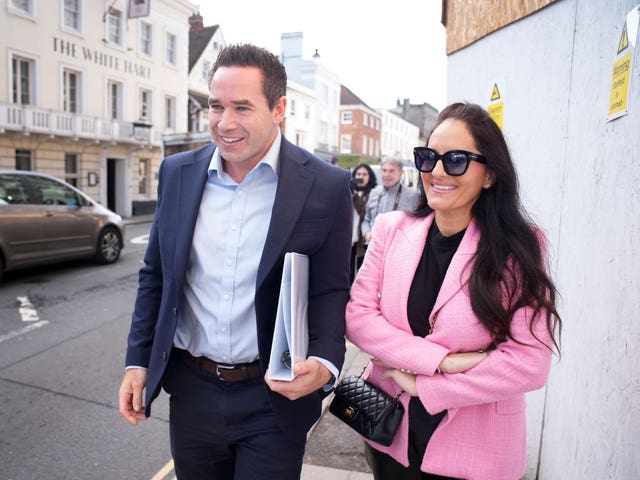 Kieran Hayler, accompanied by a friend leaving Lewes Crown Court