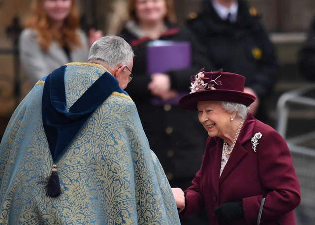 The Queen at Westminster Abbey (Joe Giddens/PA)