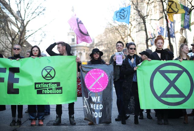 Climate change protest