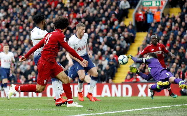 Salah's header forced Alderweireld's own goal 