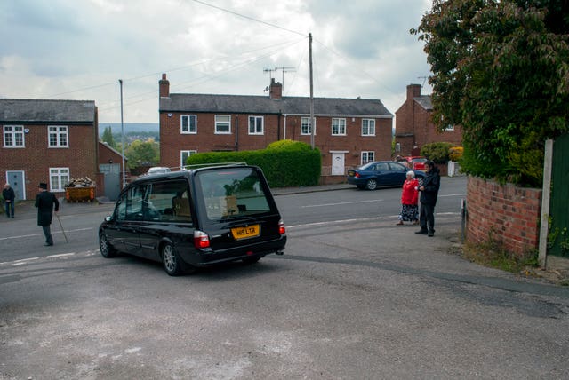 A photo issued by Historic England from its Picturing Lockdown Collection entitled Reinvented Rituals, taken by commissioned artist Bella Milroy in Chesterfield, Derbyshire