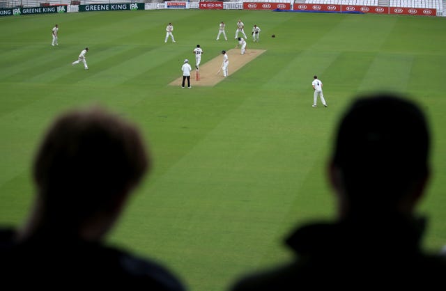 Fans had returned to the cricket last weekend