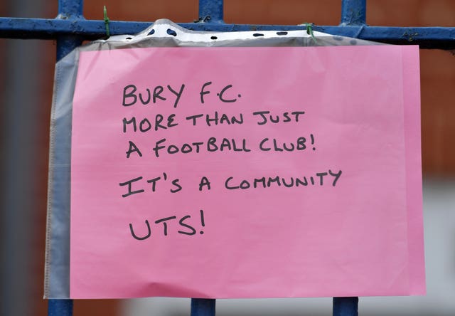 Bury FC Plight