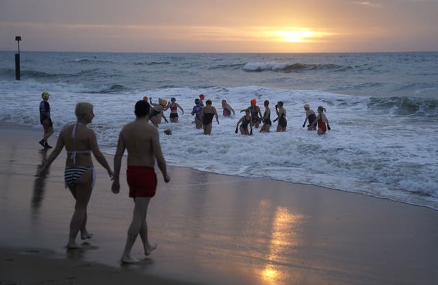 New Year’s Day swim