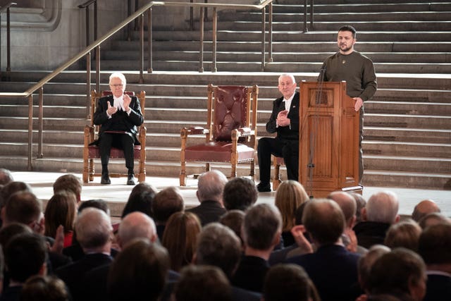 Ukrainian President Volodymyr Zelensky visit to UK