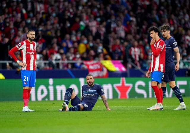 Kyle Walker was forced off