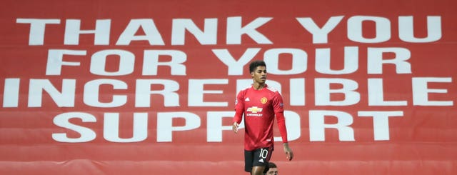 Marcus Rashford made a difference on and off the pitch during a challenging 2020. The Manchester United forward, pictured on the day he hit a Champions League hat-trick against RB Leipzig, received widespread praise for his free school meals campaign. The 22-year-old's extraordinary efforts also led to him being made an MBE in the Queen's Birthday Honours list