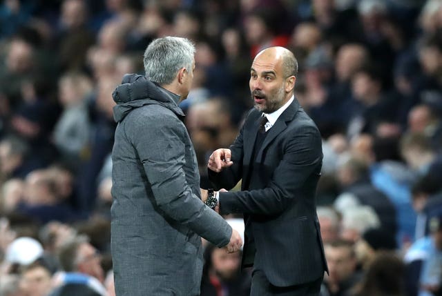 Jose Mourinho, left, and Pep Guardiola