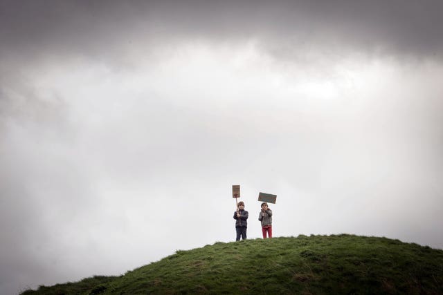 Students have walked out of classes across the country, including in Cambridge (Stefan Rousseau/PA)