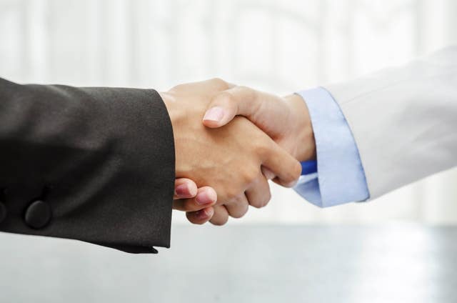shaking hands