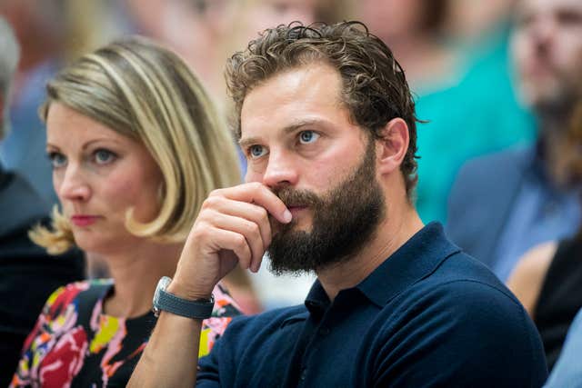 Jamie Dornan with his sister Jessica Dornan 