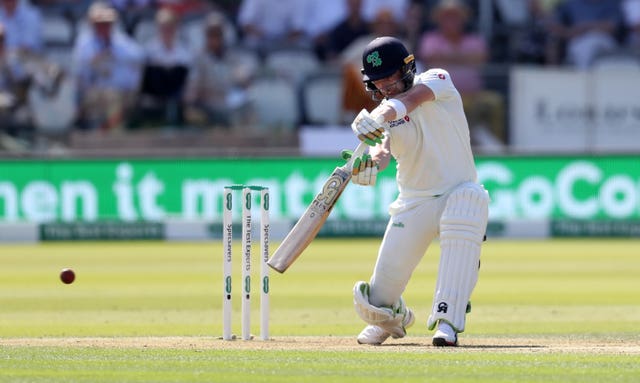 Ireland's Andrew Balbirnie helped his side build on their fine bowling performance with a half-century