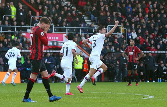 Marcos Alonso hit a late goal to deny Bournemouth a much-needed win