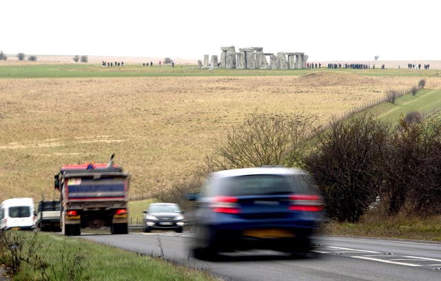 Supporters of the tunnel scheme believe it remove the damage done to the landscape by the A303 (Steve Parsons/PA)