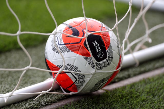 Football in net