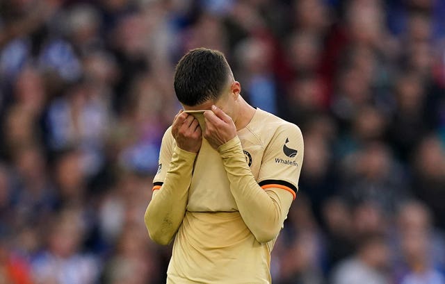 Kai Havertz reacts