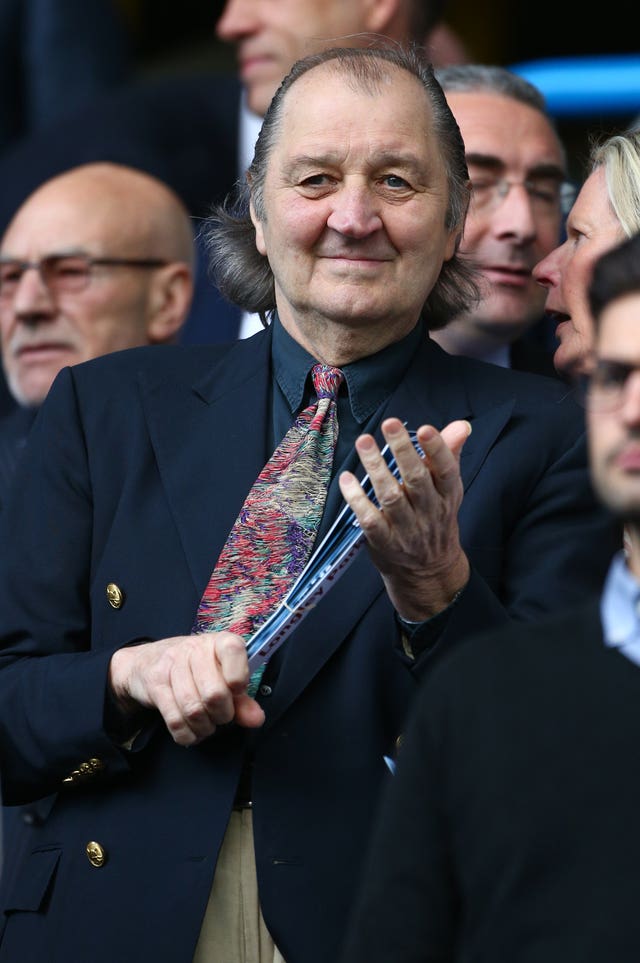 Frank Worthington watches ones of his former teams, Huddersfield