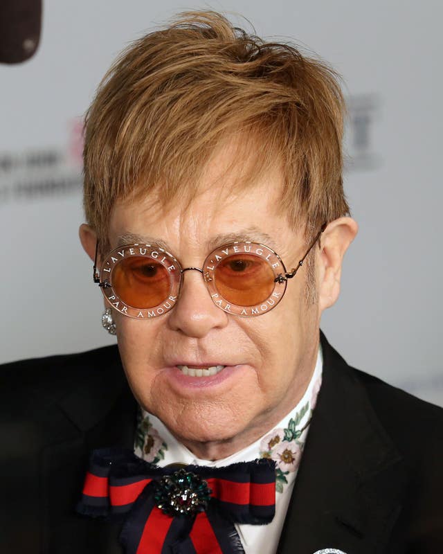 Sir Elton John explained his actions on Instagram (Greg Allen/PA)