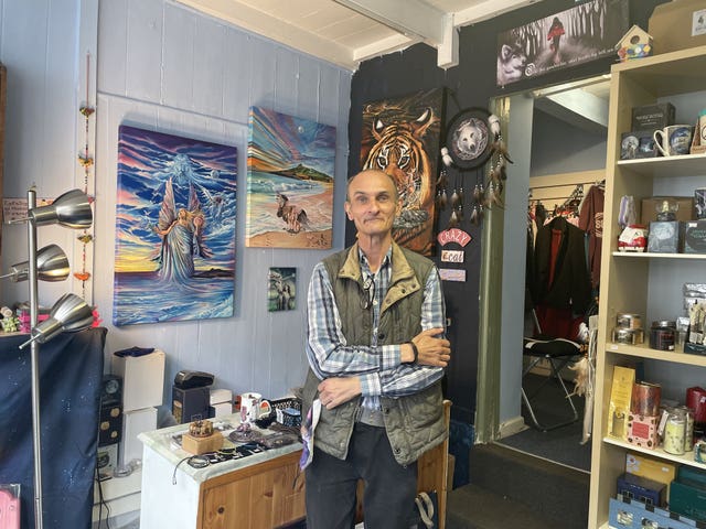 Colin Noall who owns Noall's Emporium in St Ives