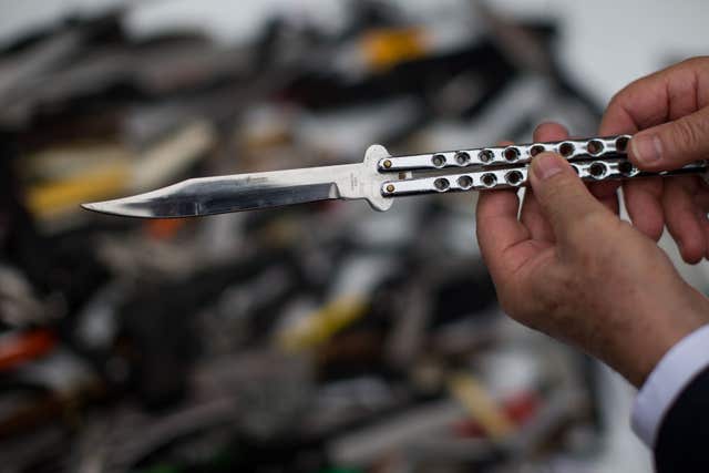 A knife