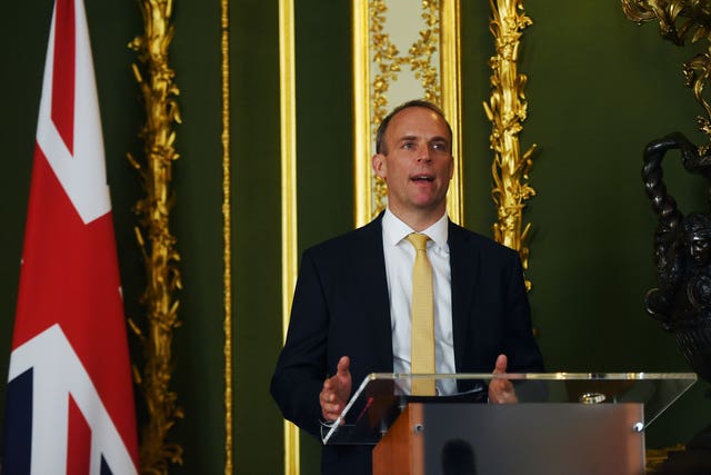 Foreign Secretary Dominic Raab