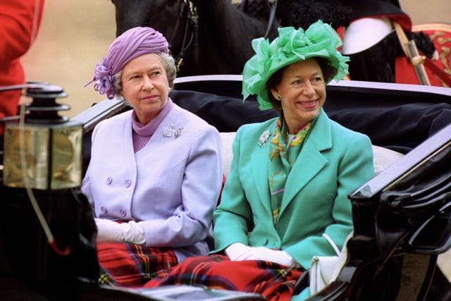 Royalty – Princess Margaret and Queen Elizabeth II – Horse Guards Parade, London