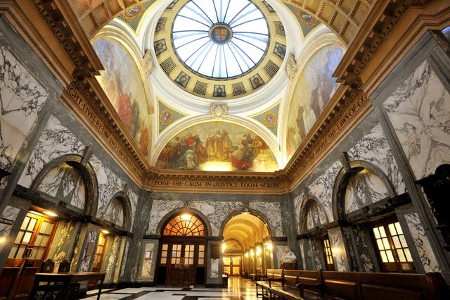 The Grand Hall of the Central Criminal Court also known as the Old Bailey (John Stillwell/PA)