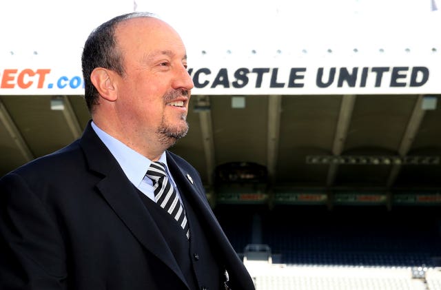 Newcastle boss Rafael Benitez has seen his men win five of their last eight games (Owen Humphreys/PA).