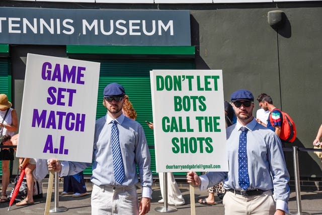 Wimbledon 2025 protestors