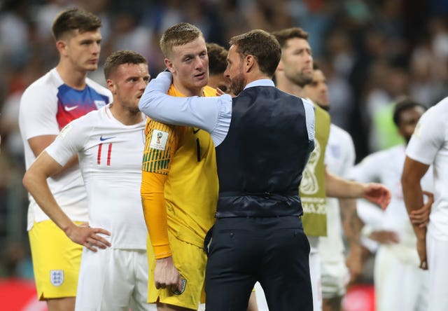 England manager Gareth Southgate likes Pickford to play out from the back.