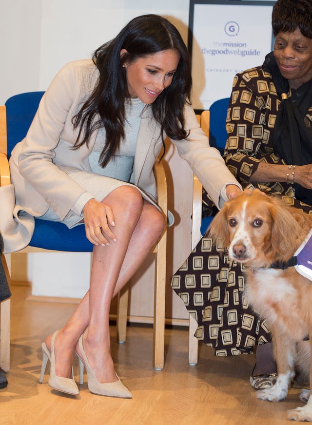 Meghan visits the Mayhew charity