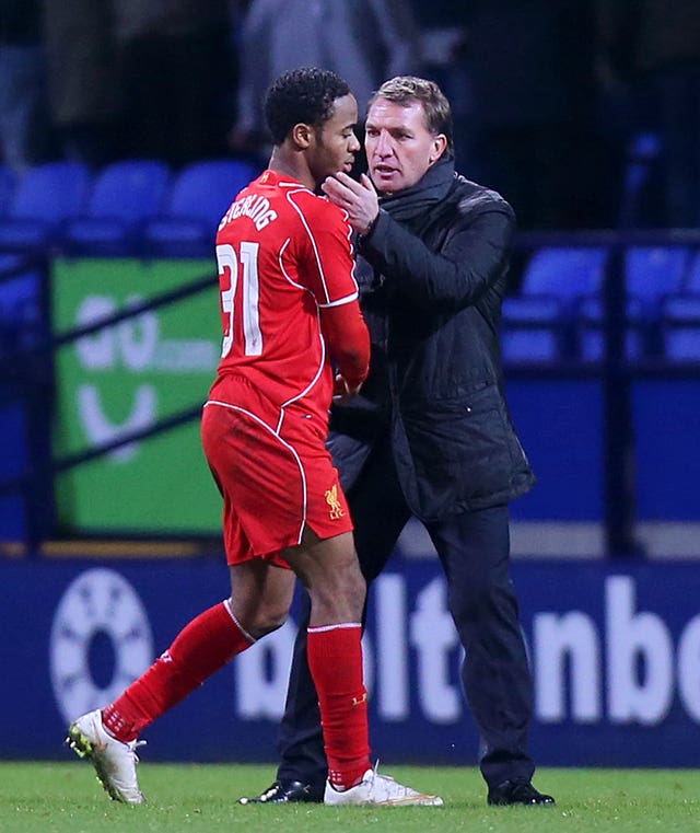 Brendan Rodgers famously berated Raheem Sterling in a scene from 'Being: Liverpool' 